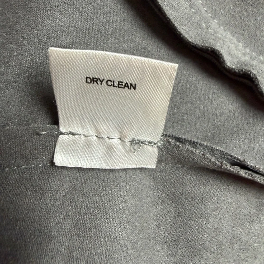 Market & Spruce Grey Faux Suede Drape Front Jacket Women's Small‎ SFJ7648